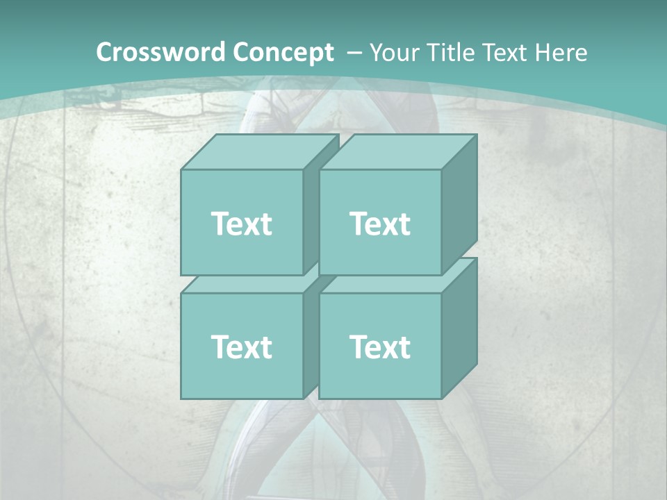 A Blue And Green Background With A Picture Of A Double - Stranded Strand Of PowerPoint Template