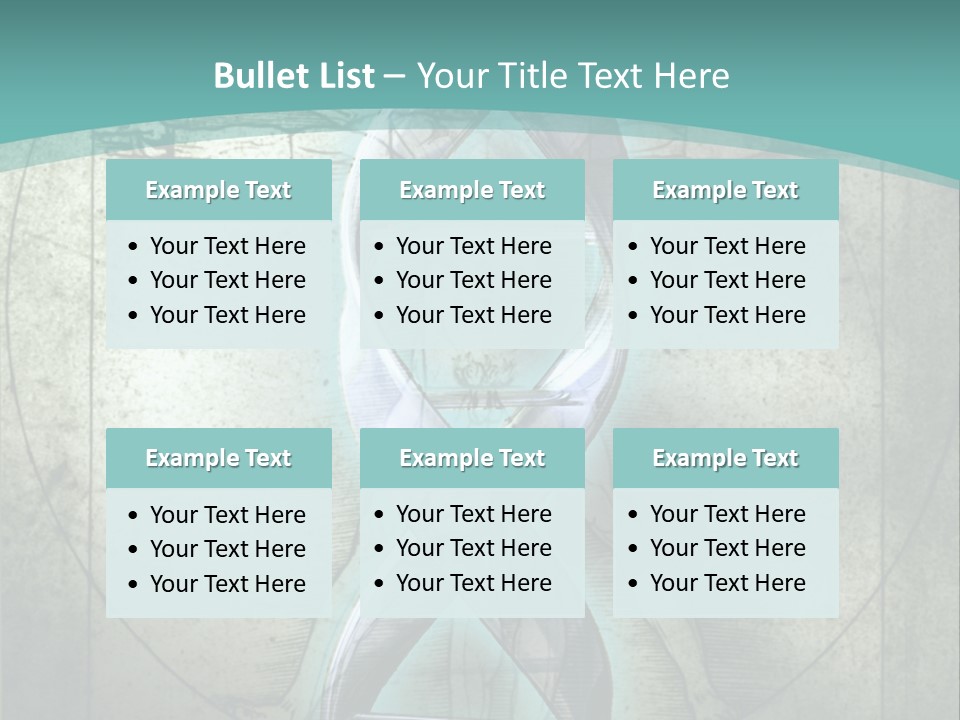 A Blue And Green Background With A Picture Of A Double - Stranded Strand Of PowerPoint Template