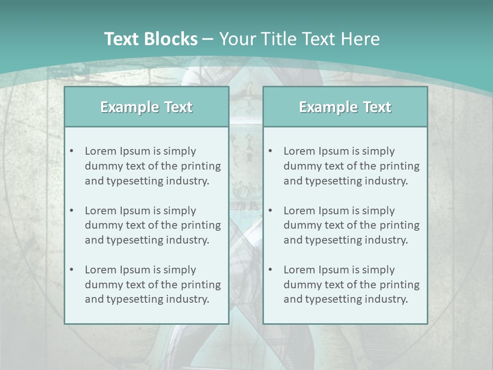 A Blue And Green Background With A Picture Of A Double - Stranded Strand Of PowerPoint Template