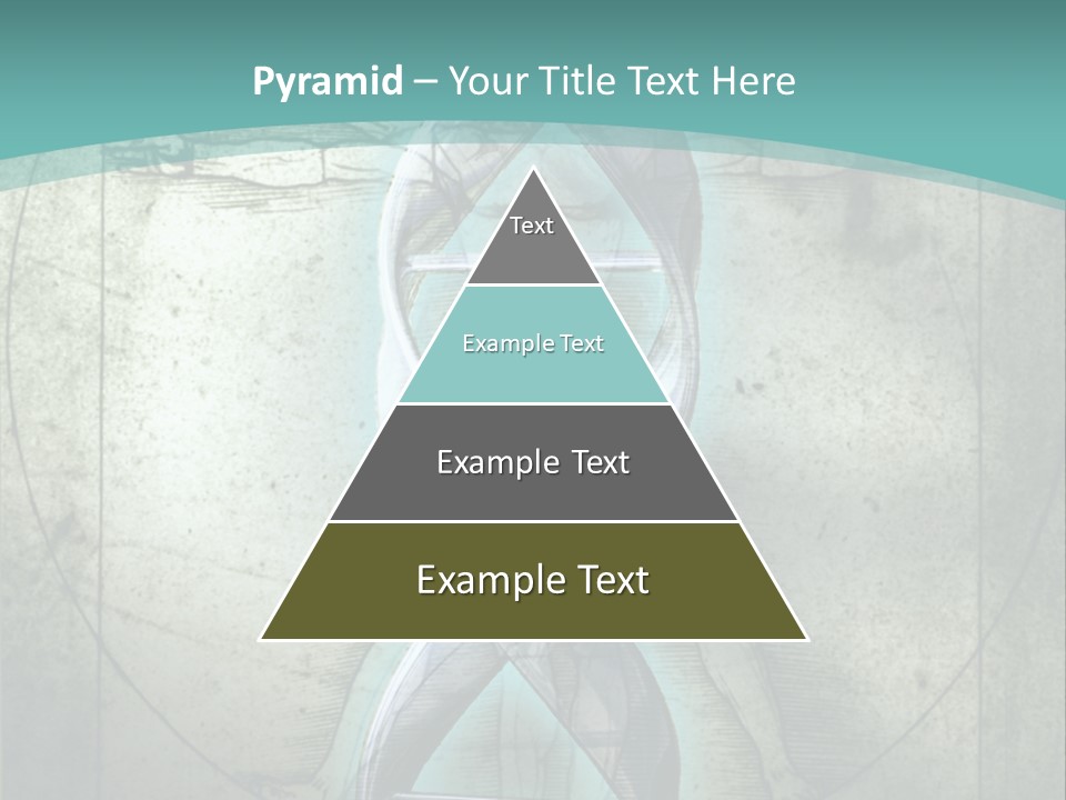 A Blue And Green Background With A Picture Of A Double - Stranded Strand Of PowerPoint Template