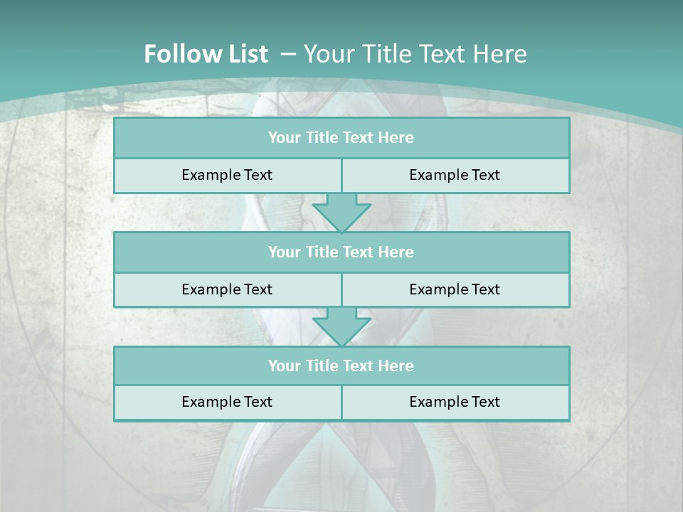 A Blue And Green Background With A Picture Of A Double - Stranded Strand Of PowerPoint Template