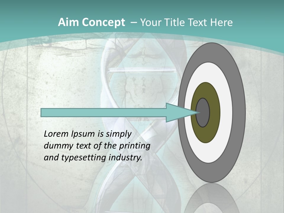 A Blue And Green Background With A Picture Of A Double - Stranded Strand Of PowerPoint Template