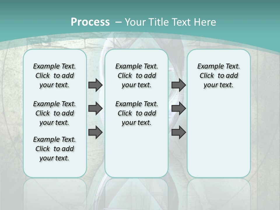 A Blue And Green Background With A Picture Of A Double - Stranded Strand Of PowerPoint Template