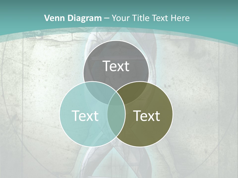 A Blue And Green Background With A Picture Of A Double - Stranded Strand Of PowerPoint Template