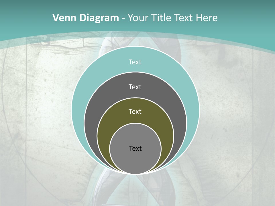 A Blue And Green Background With A Picture Of A Double - Stranded Strand Of PowerPoint Template