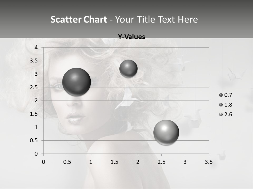 A Woman With Blonde Hair Is Posing For A Picture PowerPoint Template