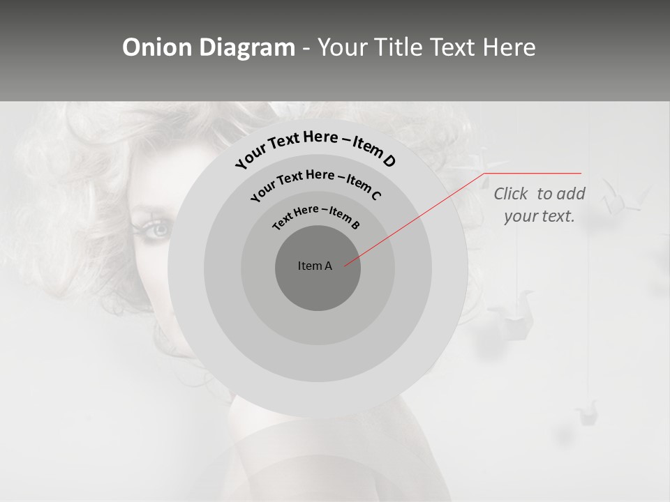 A Woman With Blonde Hair Is Posing For A Picture PowerPoint Template