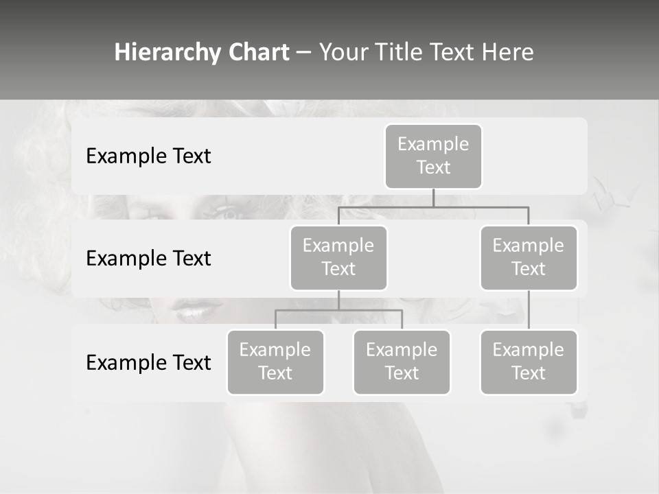 A Woman With Blonde Hair Is Posing For A Picture PowerPoint Template