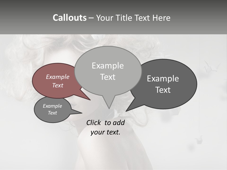 A Woman With Blonde Hair Is Posing For A Picture PowerPoint Template