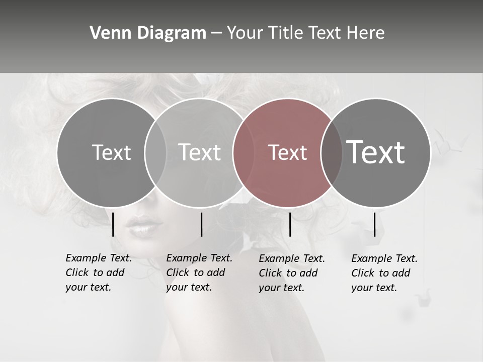 A Woman With Blonde Hair Is Posing For A Picture PowerPoint Template