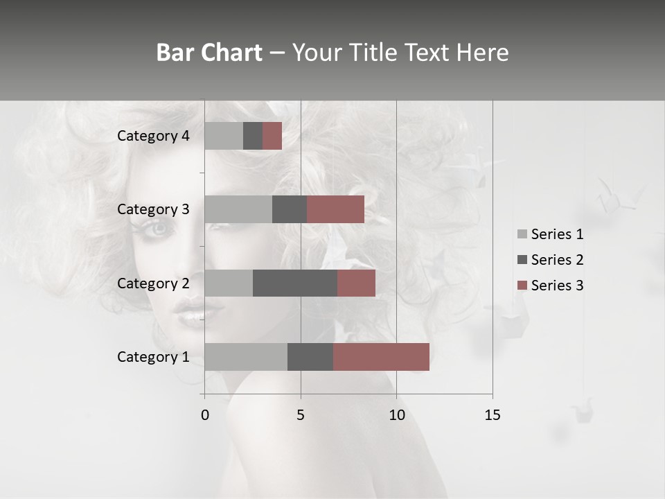 A Woman With Blonde Hair Is Posing For A Picture PowerPoint Template