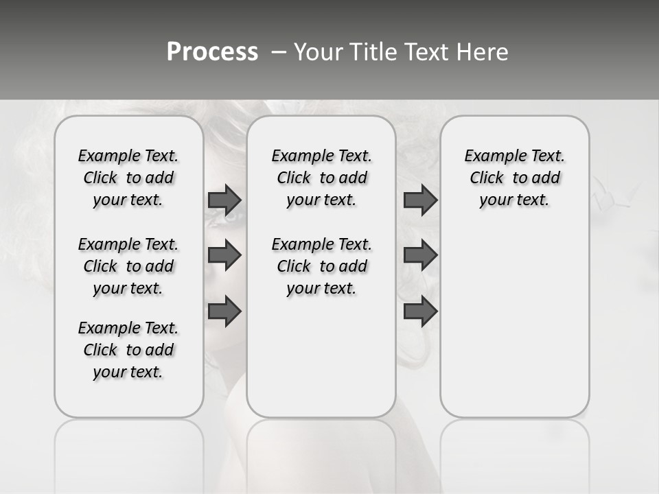 A Woman With Blonde Hair Is Posing For A Picture PowerPoint Template