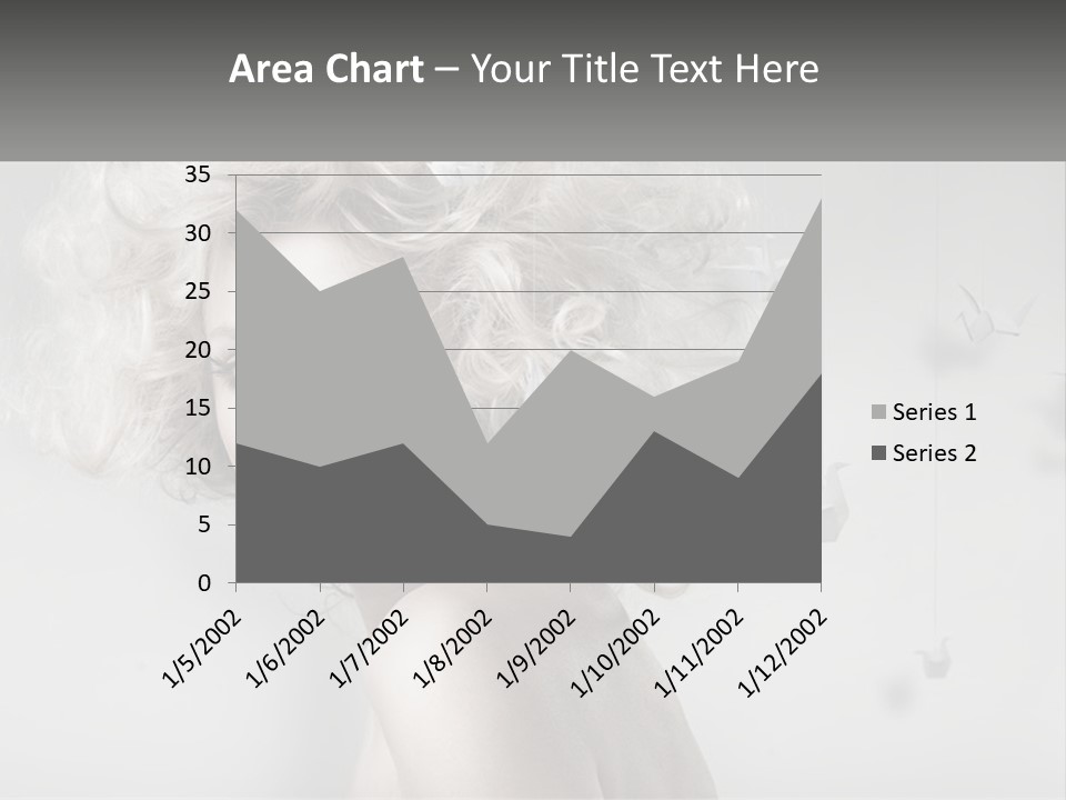 A Woman With Blonde Hair Is Posing For A Picture PowerPoint Template