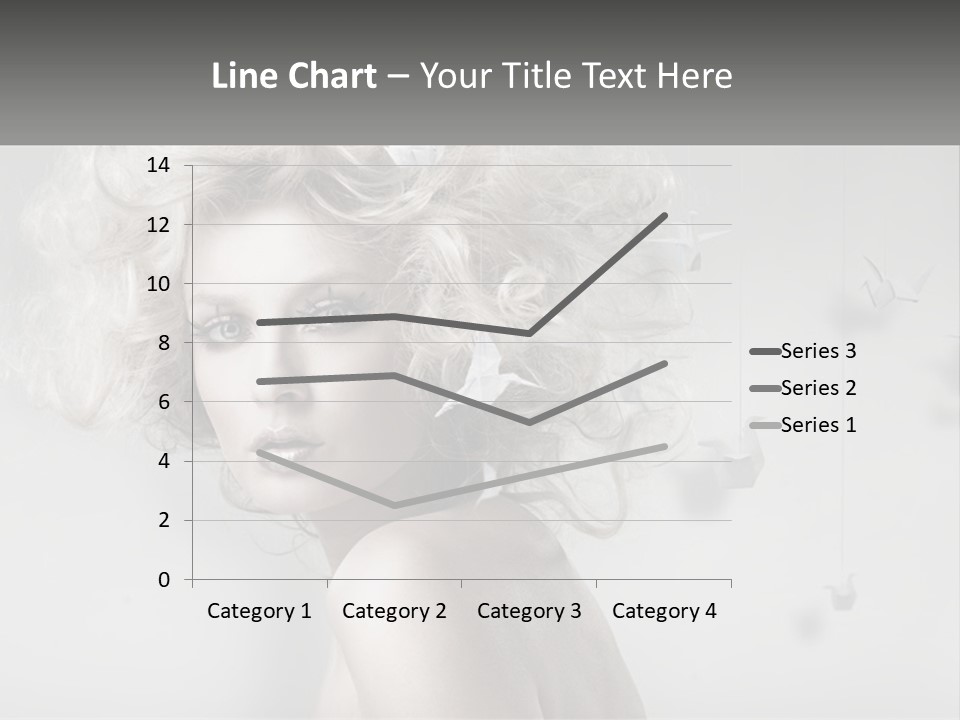 A Woman With Blonde Hair Is Posing For A Picture PowerPoint Template