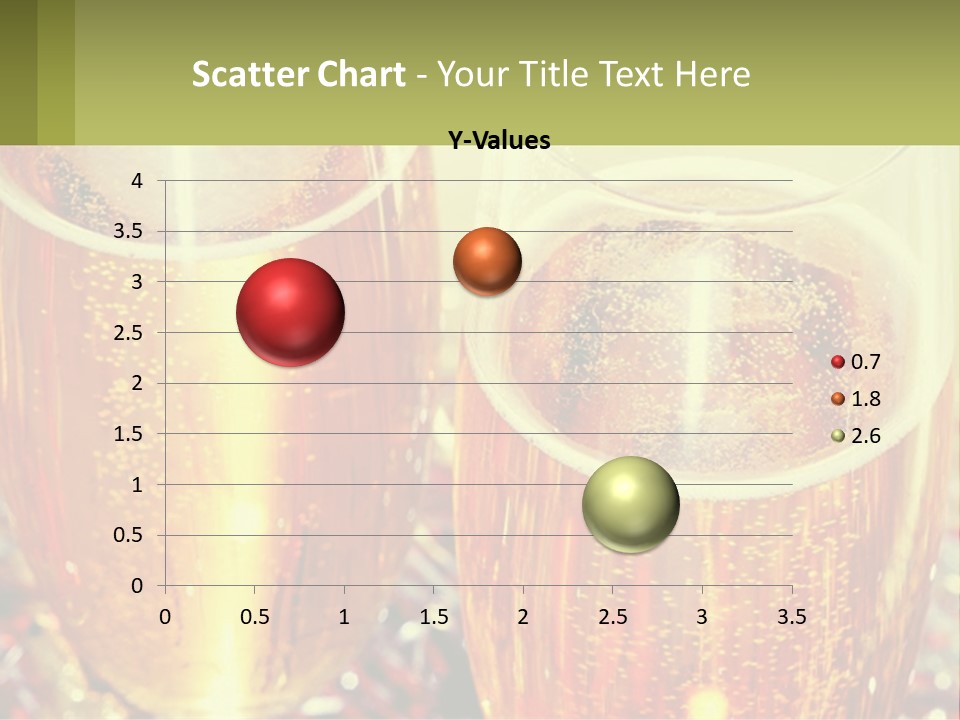 Two Glasses Of Beer With Bubbles On A Table PowerPoint Template