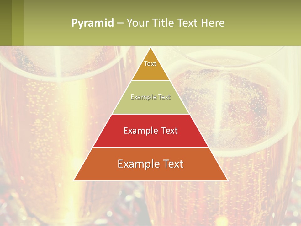 Two Glasses Of Beer With Bubbles On A Table PowerPoint Template