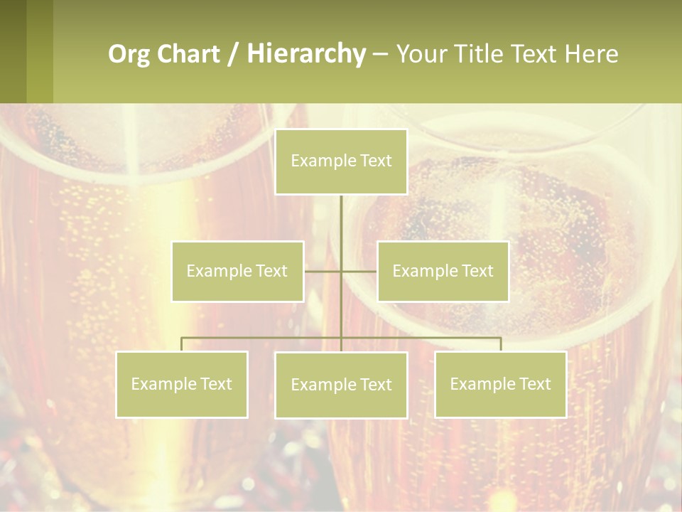 Two Glasses Of Beer With Bubbles On A Table PowerPoint Template