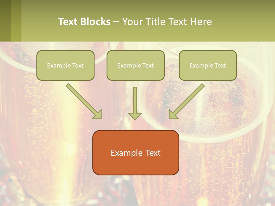 Two Glasses Of Beer With Bubbles On A Table PowerPoint Template