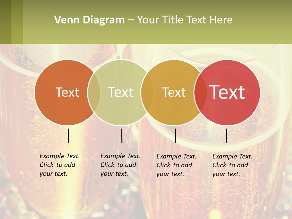 Two Glasses Of Beer With Bubbles On A Table PowerPoint Template