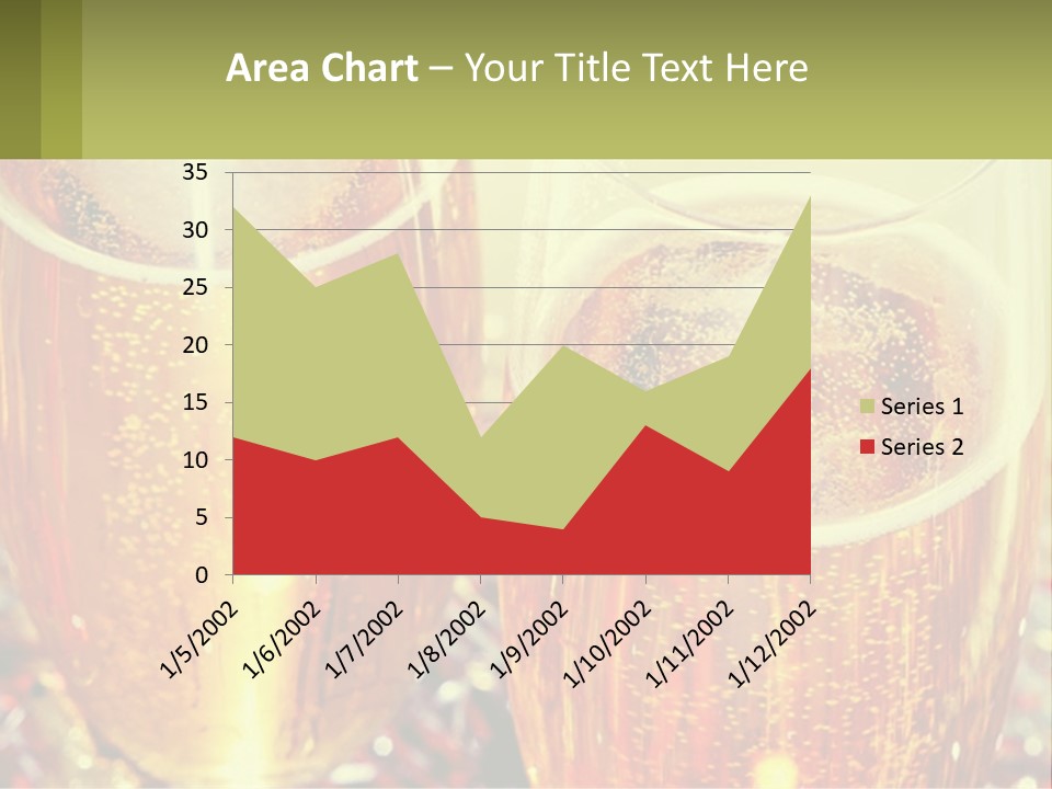 Two Glasses Of Beer With Bubbles On A Table PowerPoint Template