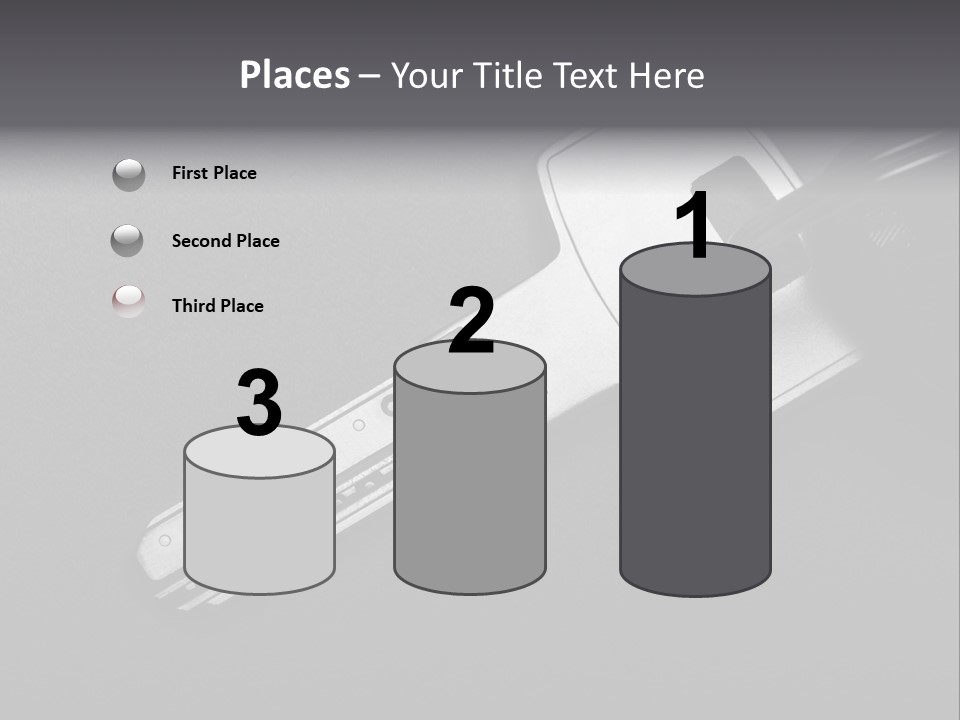 A Key With A Keychain On Top Of It PowerPoint Template