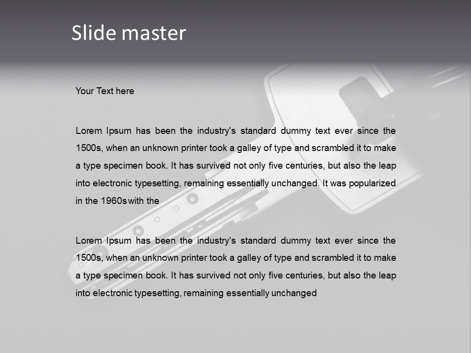 A Key With A Keychain On Top Of It PowerPoint Template