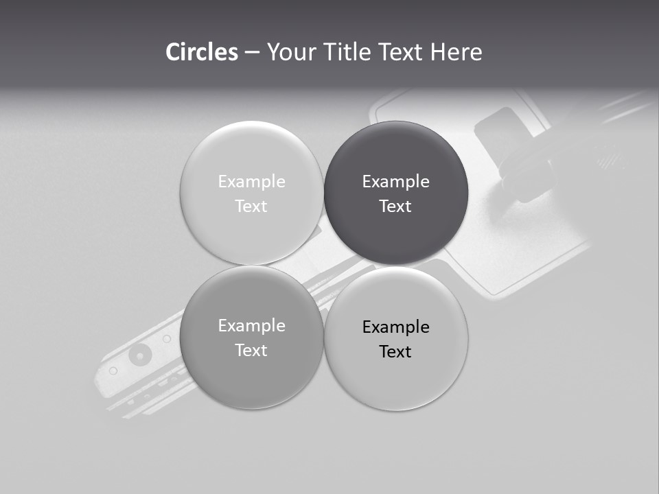 A Key With A Keychain On Top Of It PowerPoint Template