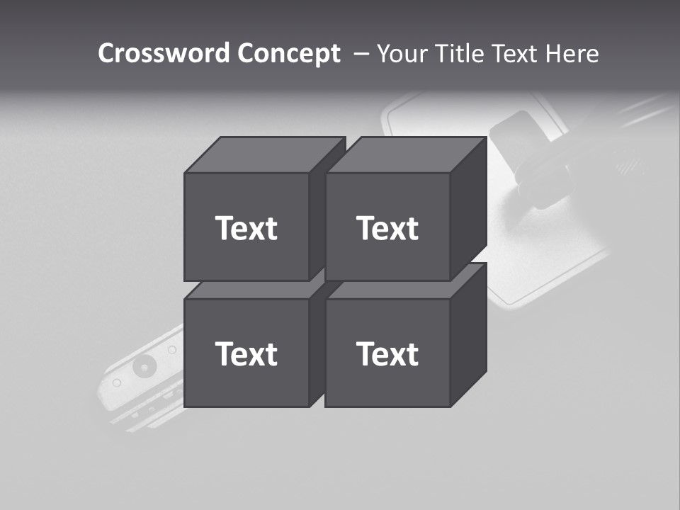 A Key With A Keychain On Top Of It PowerPoint Template