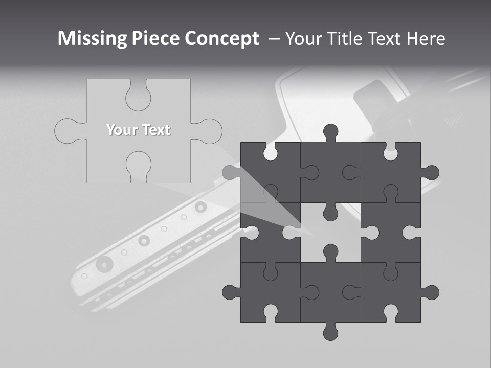 A Key With A Keychain On Top Of It PowerPoint Template