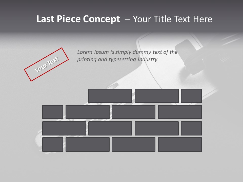 A Key With A Keychain On Top Of It PowerPoint Template