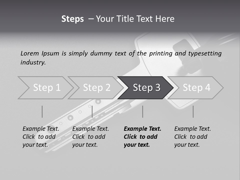 A Key With A Keychain On Top Of It PowerPoint Template