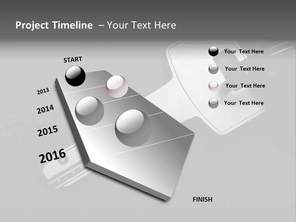 A Key With A Keychain On Top Of It PowerPoint Template