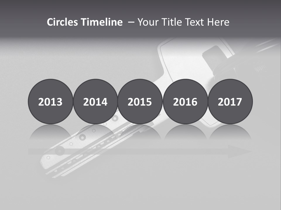 A Key With A Keychain On Top Of It PowerPoint Template