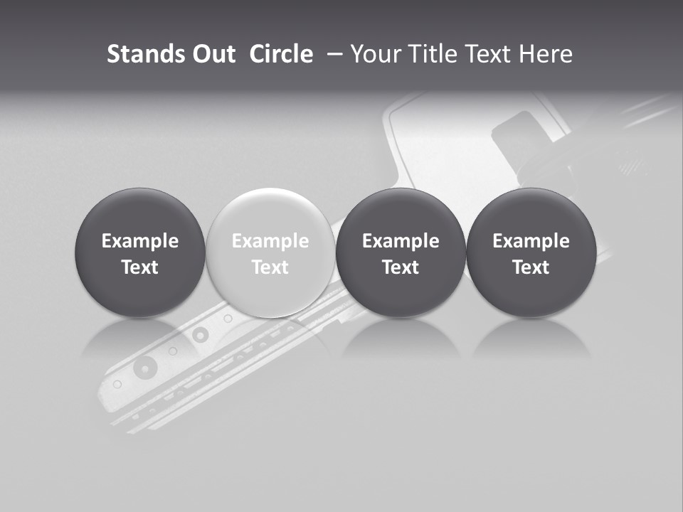 A Key With A Keychain On Top Of It PowerPoint Template