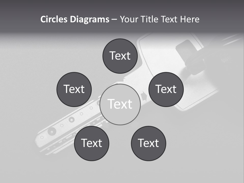 A Key With A Keychain On Top Of It PowerPoint Template