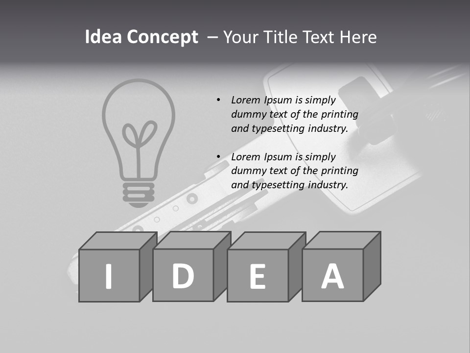 A Key With A Keychain On Top Of It PowerPoint Template