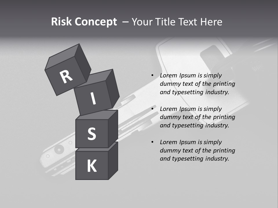 A Key With A Keychain On Top Of It PowerPoint Template