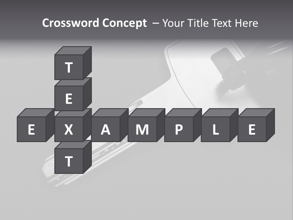 A Key With A Keychain On Top Of It PowerPoint Template