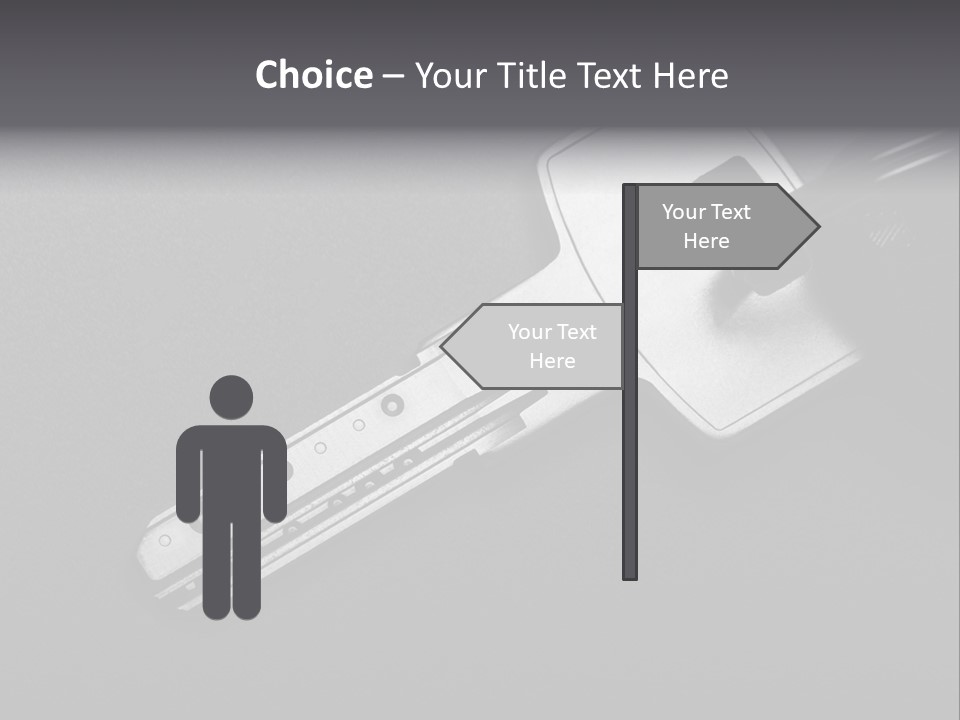 A Key With A Keychain On Top Of It PowerPoint Template