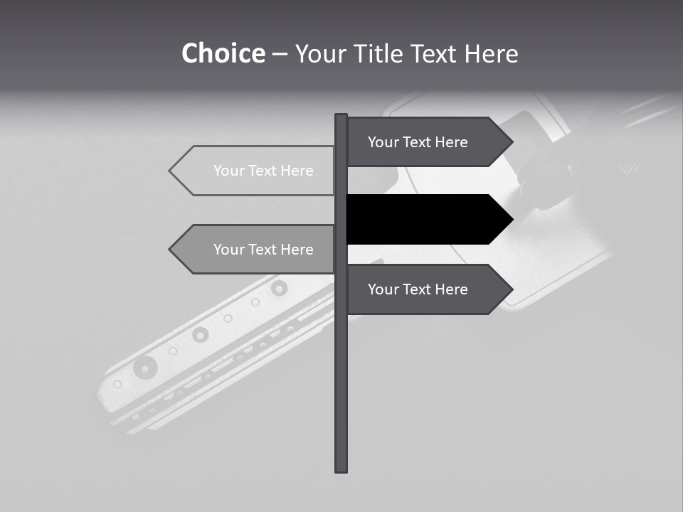 A Key With A Keychain On Top Of It PowerPoint Template