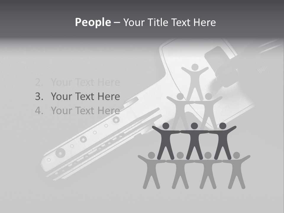 A Key With A Keychain On Top Of It PowerPoint Template