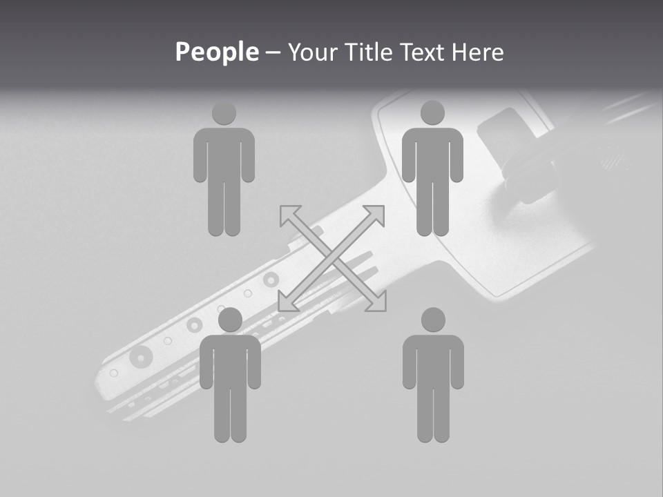 A Key With A Keychain On Top Of It PowerPoint Template