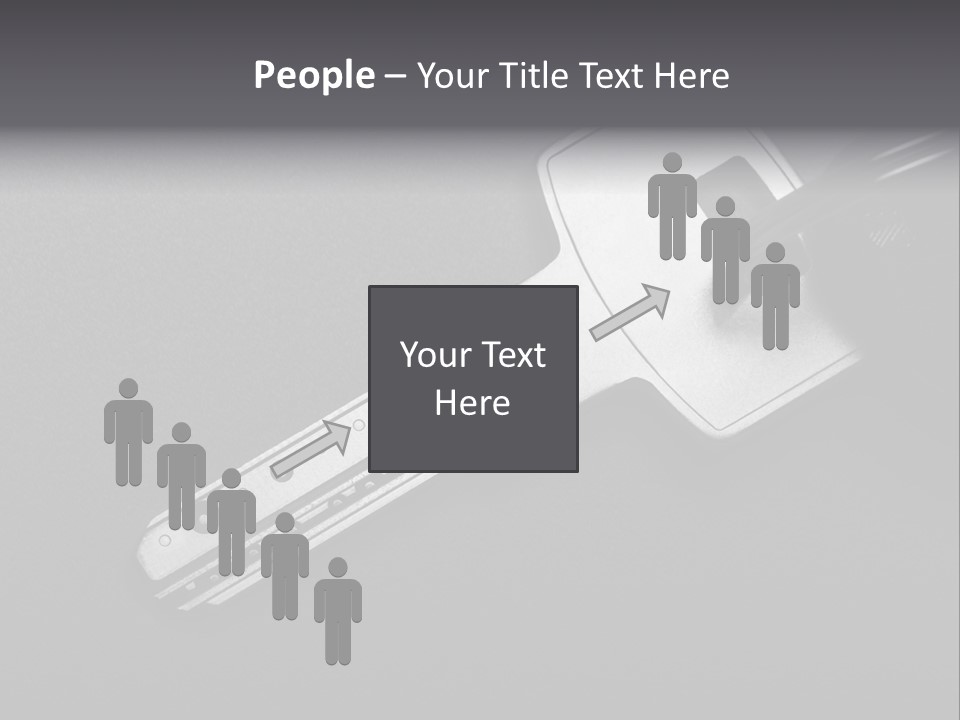 A Key With A Keychain On Top Of It PowerPoint Template