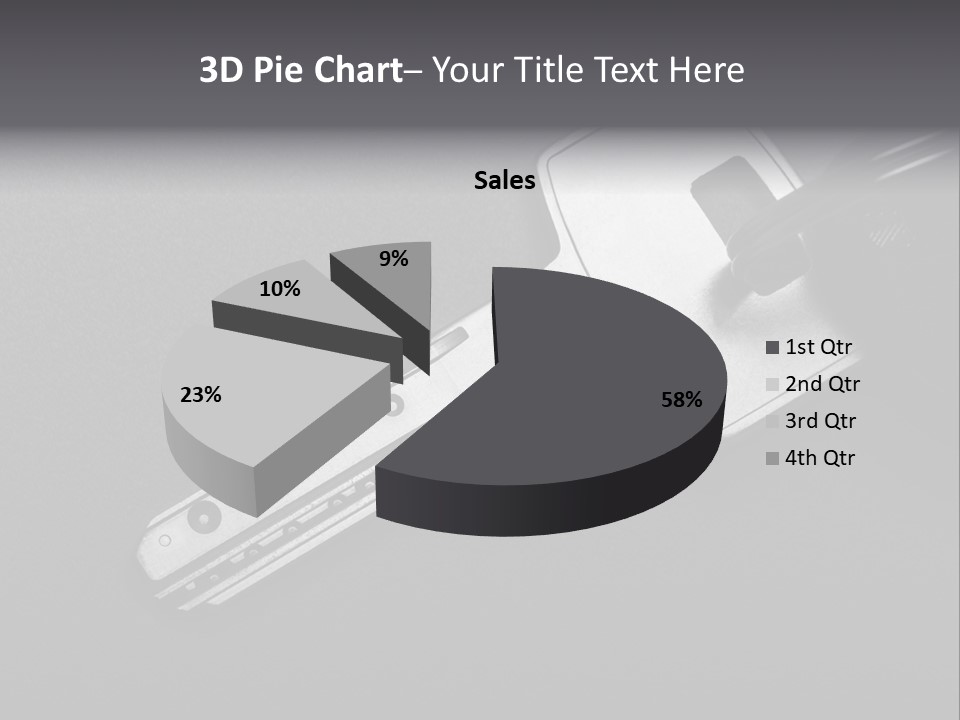 A Key With A Keychain On Top Of It PowerPoint Template
