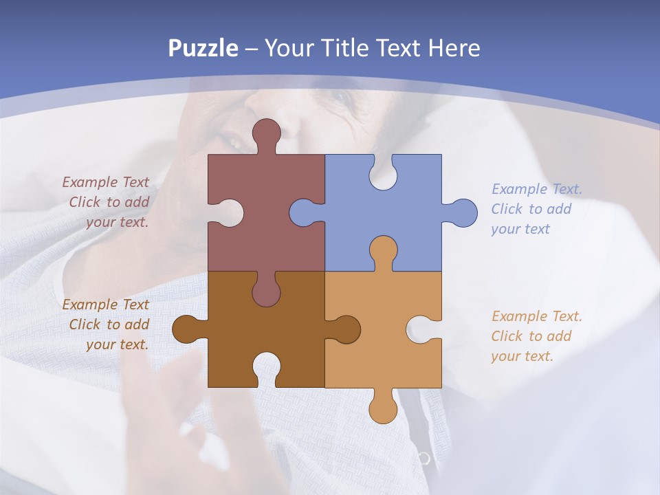 A Man Talking To A Woman In A Hospital Bed PowerPoint Template