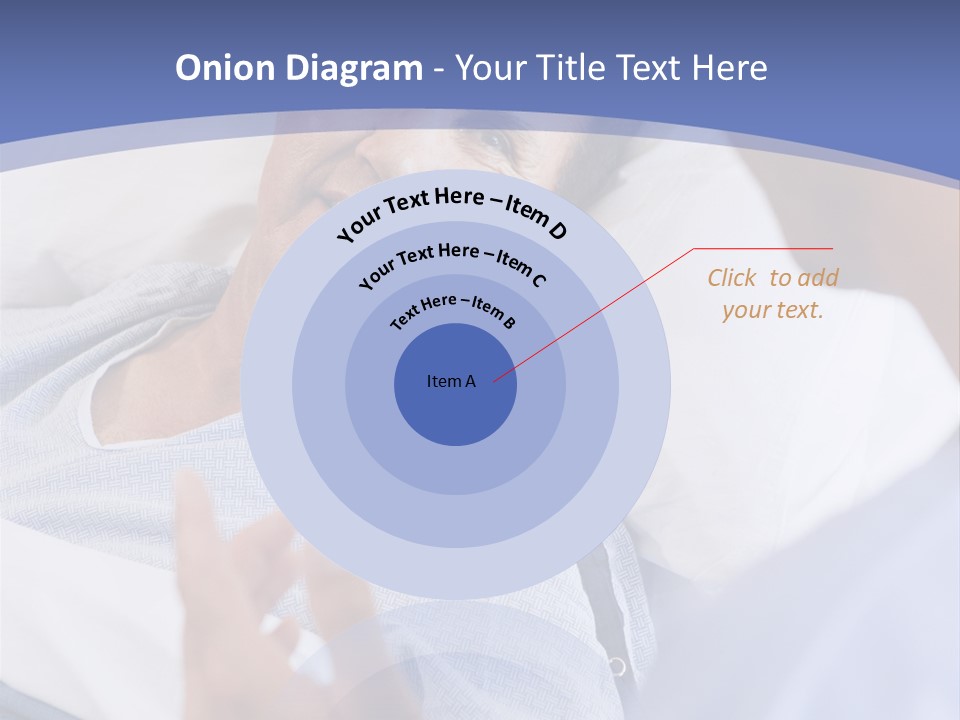 A Man Talking To A Woman In A Hospital Bed PowerPoint Template
