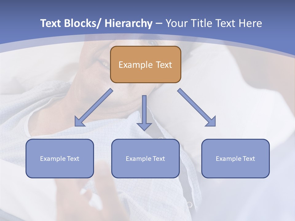 A Man Talking To A Woman In A Hospital Bed PowerPoint Template