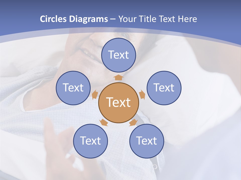 A Man Talking To A Woman In A Hospital Bed PowerPoint Template