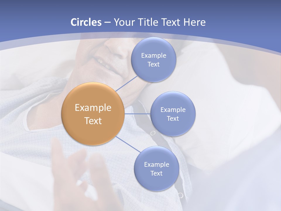 A Man Talking To A Woman In A Hospital Bed PowerPoint Template