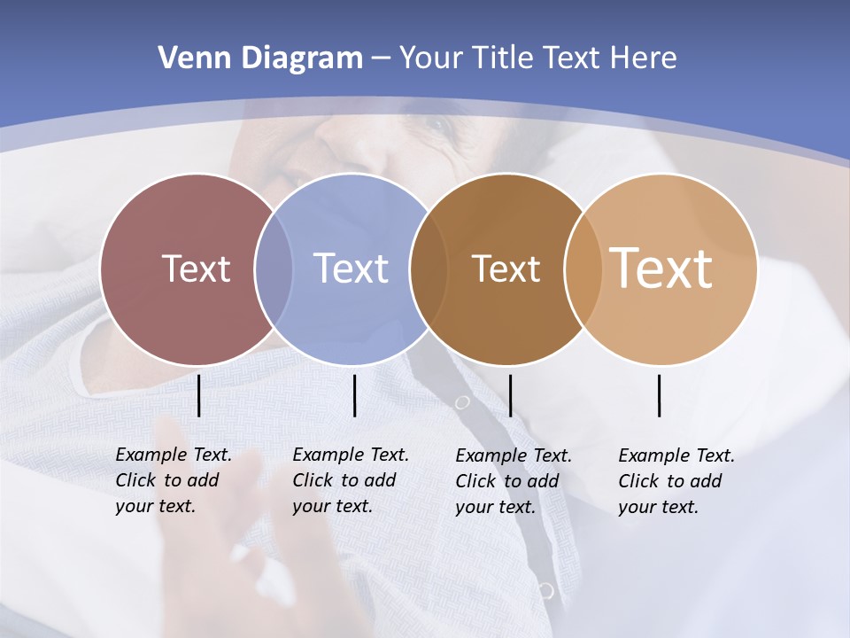 A Man Talking To A Woman In A Hospital Bed PowerPoint Template